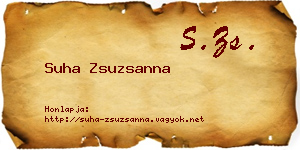 Suha Zsuzsanna névjegykártya